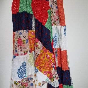 Patchwork puff pants